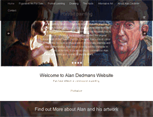 Tablet Screenshot of alan-dedman-artist.co.uk